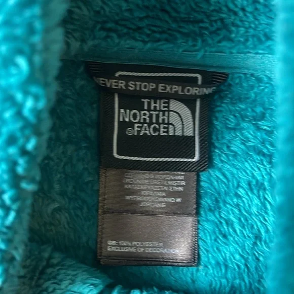 Osito Green North Face Jacket fuzzy fleece green size large